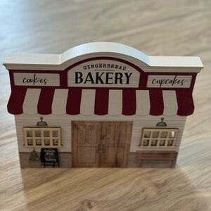Gingerbread Bakery Wood Christmas Sign
